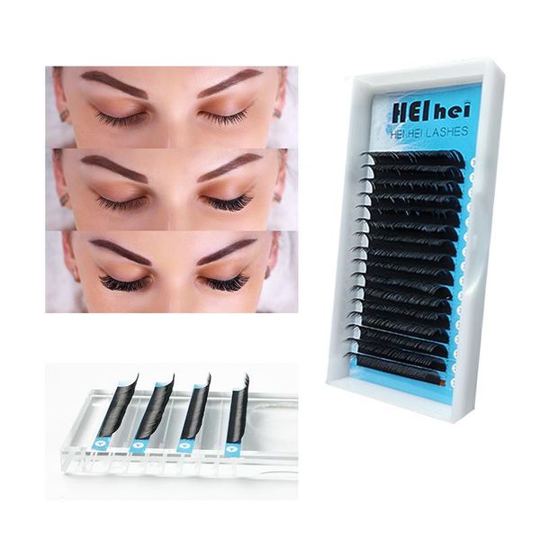 

горячий 16lines русский объем lash расширения классический / гибридный / мега volume lashes natural индивидуальные ресницы макияж