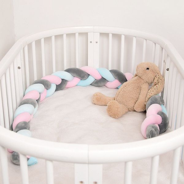 

long plush knot rope baby room decoration soft cushion bolster bed fence braided strip weave stuffed pp cotton solid comfortable pillow