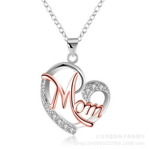 

Wish quick sell mom color separation heartshaped drill wish explosive mothers Day gifts wholesale across the border manufacturers