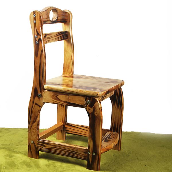 

kids study chair with backrest wooden low stool household stable kids dining chair with footrest anti-fall smooth seat