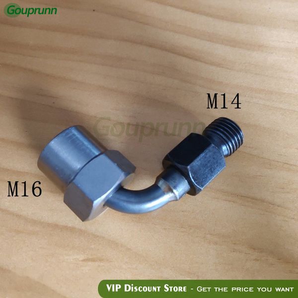 

common rail injector pump test bench diesel tube pipe connector joint part, m14-m12/m14/m16, diesel tube 90 degree