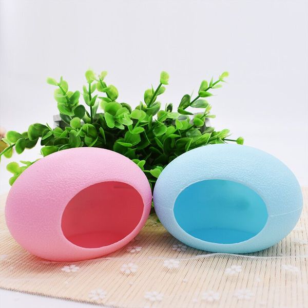 

1 pcs cute wooden hamster house small pet mouse house nest pet sleeping warm and comfortable colored egg nest