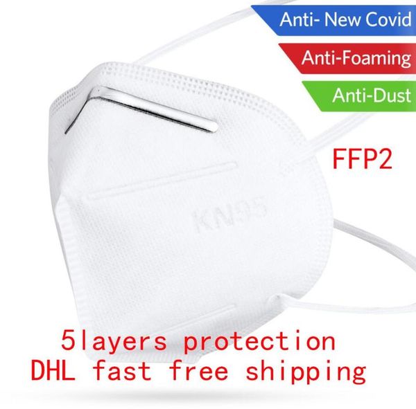 

dhl ffp2 face mask kn95 filter respirator 5 layers protection n95 mascherine anti-bacterial mascarillas ffp3 mascarillas