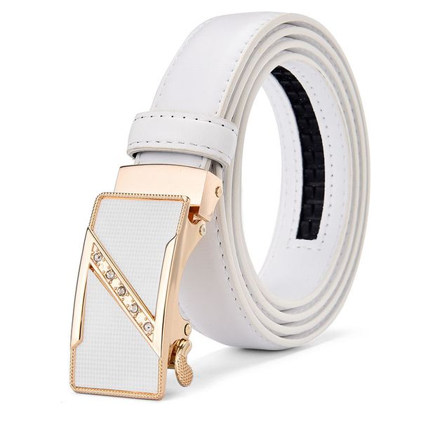 

2020 new belt, leather, leather, automatic buckle, lady's belt, korean version of student belt, Black;brown