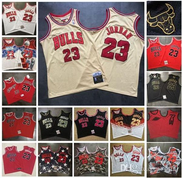 

mens mitchell & ness chicago bulls basketball jersey 23 michael jordan stitched nba 1997-98 hardwoods classics hwc jerseys, Black