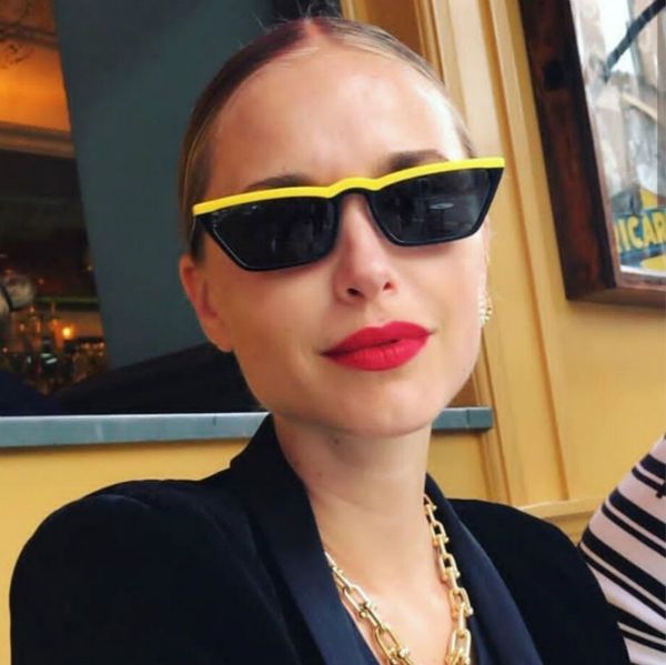 

fashion design women sun glasses flat sunglasses square frame classic shades vintage black red eyewear, White;black