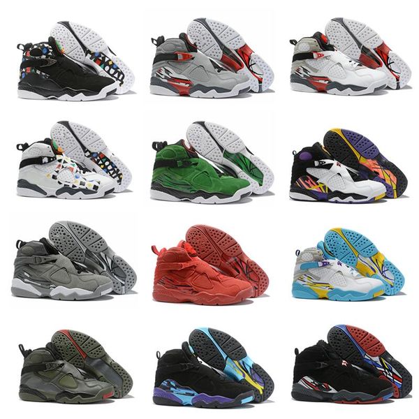 

8 8s mens basketball shoes reflective bugs bunny chrome valentines day south beach aqua quai 54 2019 designer jumpman sneaker des chaussures