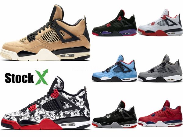 

mens j4 trainers 4 iv basketball shoes 4s denim black cat fire red bred oreo white training sneakers, online shopping stores for sale #