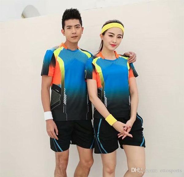 

tennis sport shirt for women / men , badminton shorts , yellow youth table tennis kits, tenis femenina, team sportswear uniforms, White;black