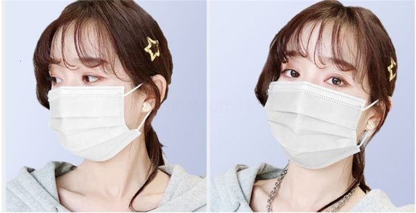 

24 hours face masks thick 3 layer masks with mask pink earloops for salon home use comfortable mascarillas in stock ma