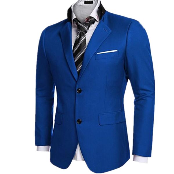 

the latest version of men's suit jacket business men coat classic designs two grain of buckle long-sleeved jacket, White;black