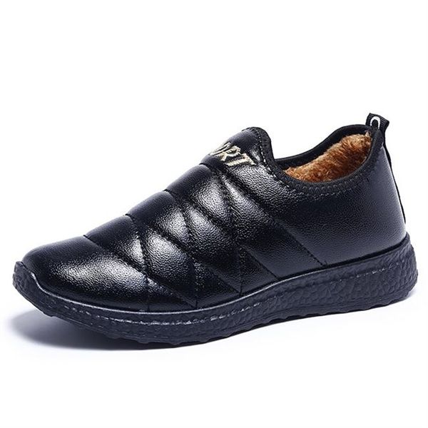 

2019 winter female plus velvet warm snow boots waterproof women winter shoes mother casual boots women casual shoes, Black