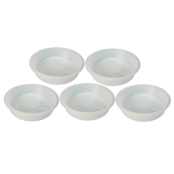 

5x birdseed bowl parrot cockatiel parakeet birds feeder dishes pallet tray