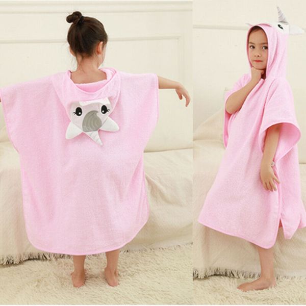

2019 toddler kid cartoon hooded plush robe animal pajamas bathrobe sleepwear