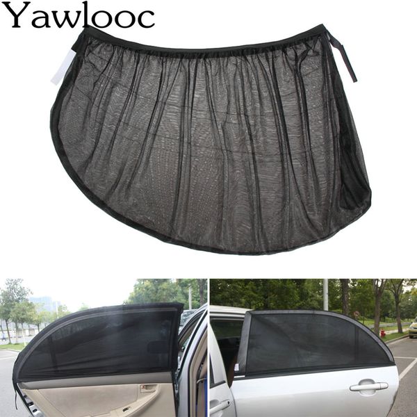 

2pcs auto car side rear window sun shade black mesh solar protection car cover visor shield sunshade uv protection