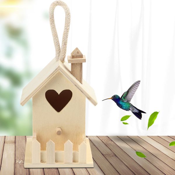 

hummingbird house wood wooden hanging standing birdhouse outdoor garden decor