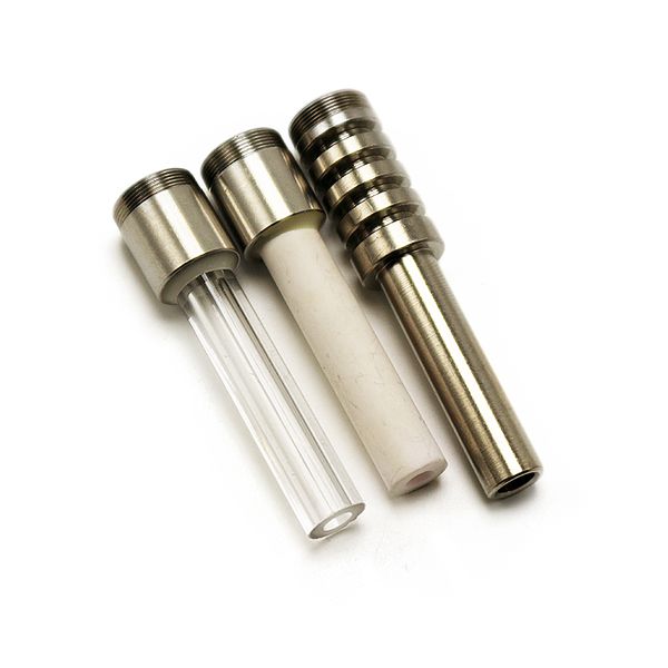 

bubbler smoking nail 510 titanium nail ceramic nails banger quartz nail for honeycomb dab straw glass water pipes oil rigs ash catcher