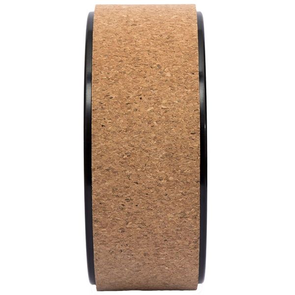 

natural cork yoga wheel soft non-toxic yoga assist wheel massage wheel back bend art pilates yoga circle cork 33 x 13cm