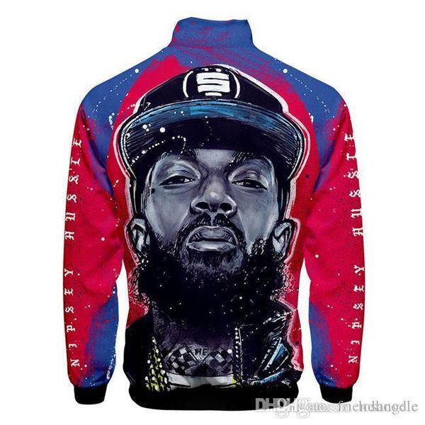 

sweatshirts xxxtentacion zipper 3d digital printed rip hoodies mens lilpeep rapper male clothes nipsey hussle mens, Black