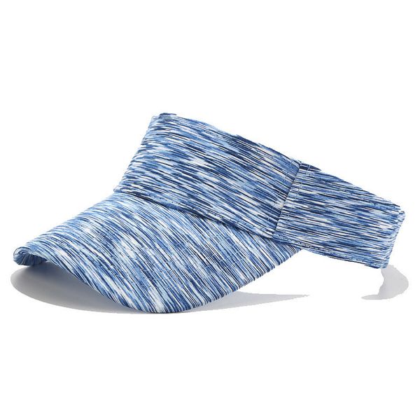

printing hat adjustable cap gradient color sunscreen visor empty cap fashion casual simple caps #p10, Blue;gray