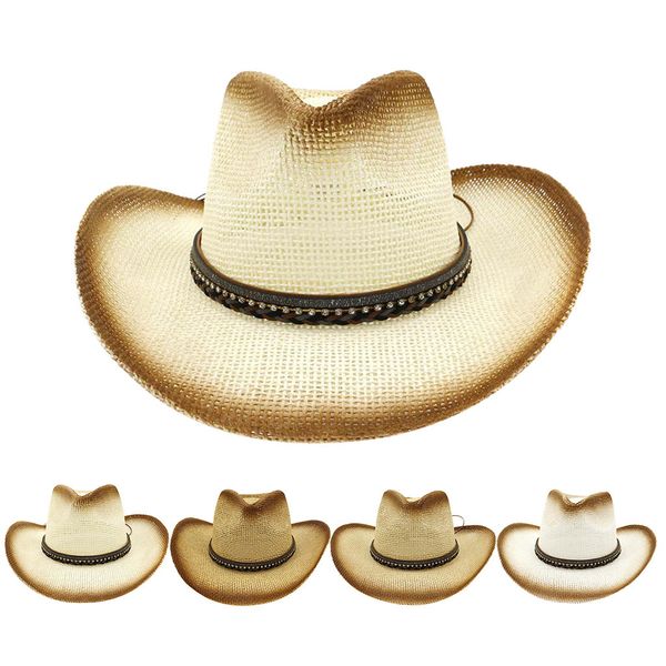 

summer hats for women cap cowboy hat fashion wild west fancy dress men cowgirl cap chapeu feminino sombrero mujer verano, Blue;gray