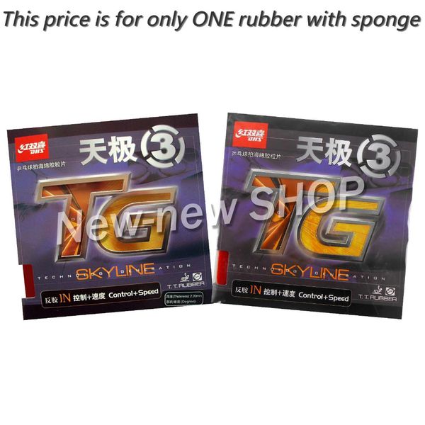 

dhs skyline tg3 tg 3 tg-3 pips-in table tennis pingpong rubber with sponge