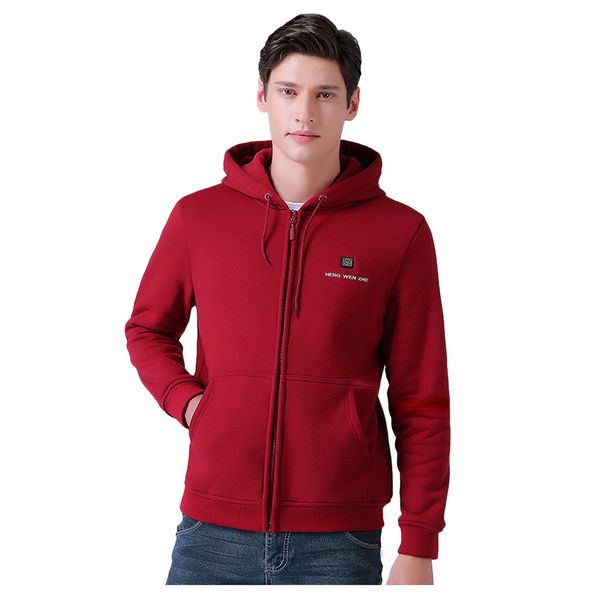 

2020 куртка мужчины новая мода brand winter смарт usb назад живот два отопление теплый топ erkek мон куртки hombre весте homme, Black;brown