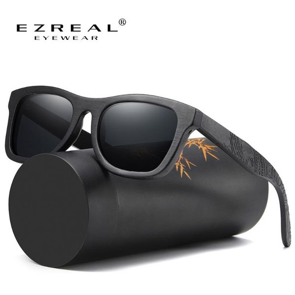 

ezreal wood sunglasses men driving bamboo sunglasses wooden glasses frames feminino, White;black