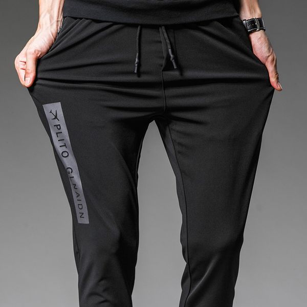 

brand casual harem pants men jogger pants men fitness trousers male chinese traditional harajuku 2019 summer clothe, Black
