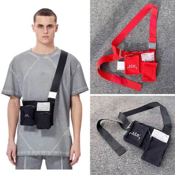 

bags men women metal button fashion black red function multi-pocket a backpacks