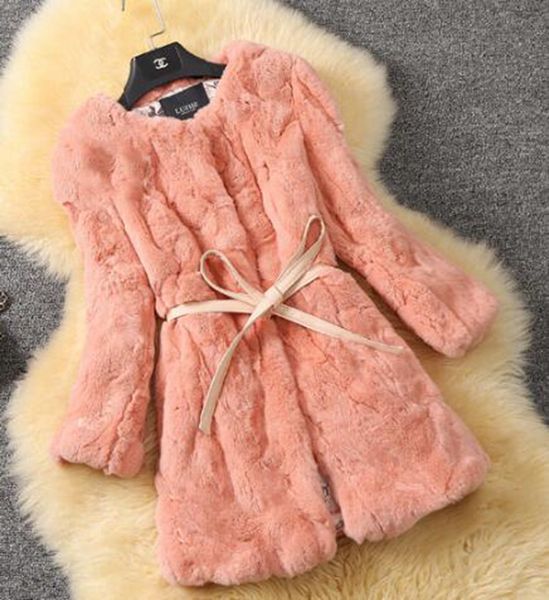 

женщины весной и осенью новый европейский и американский модный бутик личности большой размер круглый воротник в длинную шубу / s-2xl, Black