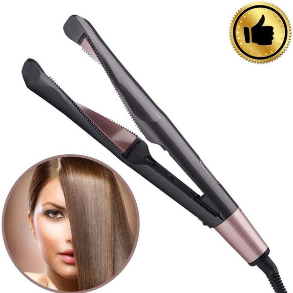 

2 in 1 twist flat iron hair straightener&curler ceramic coated plates straighteners hair wave crimper irons curling salon tongs