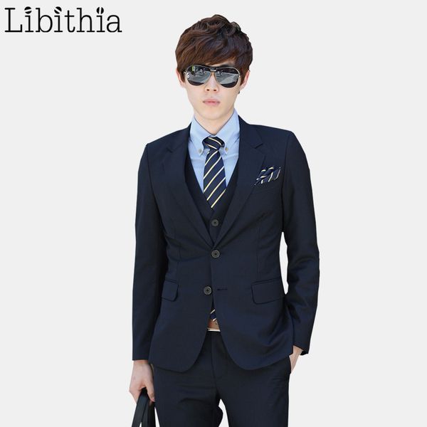 

men formal suits (jacket+pant+tie) mens party bright black blazers costume blazers slim fit clothes male terno masculino no-iron, White;black