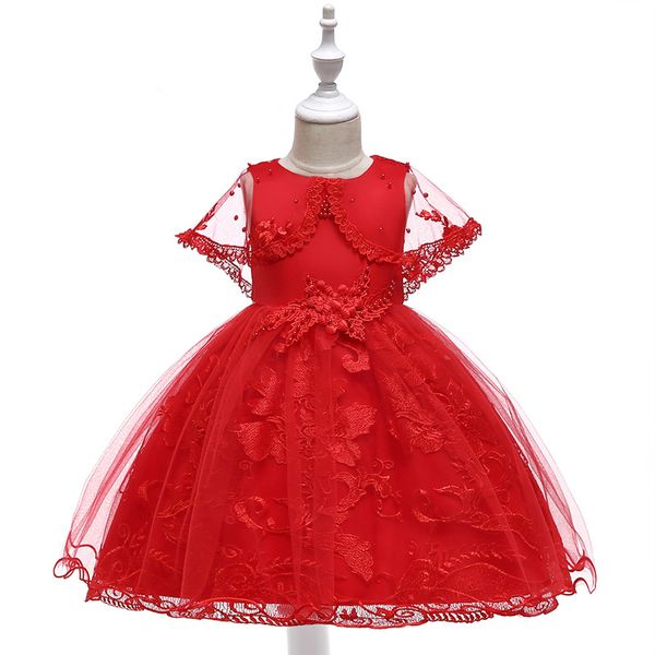 

mqatz girl princess dress summer tutu wedding birthday party kids dresses for girls children's costume teenager prom designs, Red;yellow