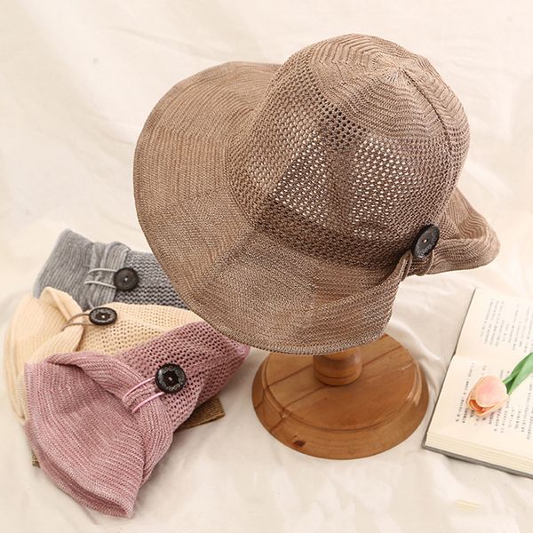 

women bucket hats foldable solid sun hats for women summer uv protection 2019 beach hat outdoor female cap wide brim anti-uv cap, Blue;gray