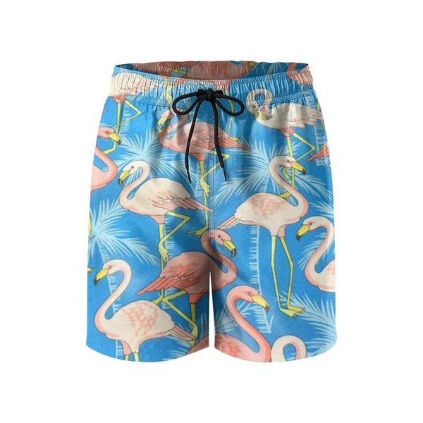 

мужские плавки розовый фламинго с пальмой упражнения пляж шорты борту прохладно рисунок oh so lovely фламинго фламинго рисунки и