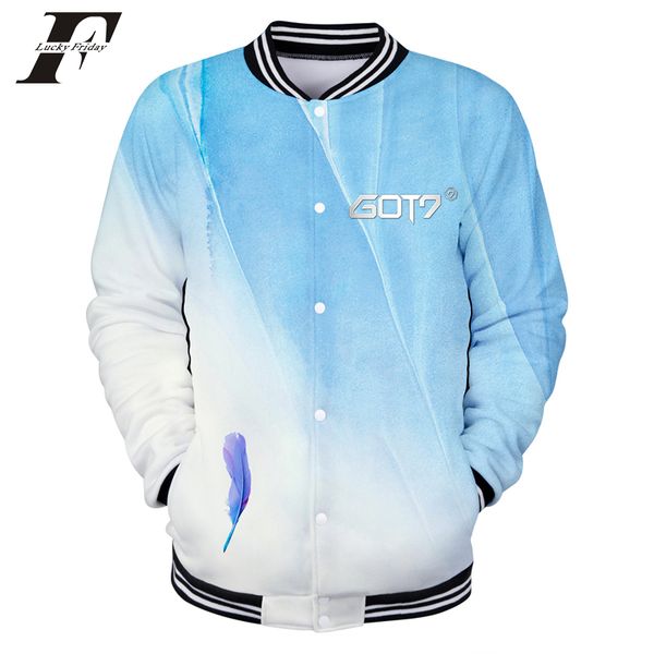 

2018 harajuku got7 3d baseball jacket bomber jacket women men present you hit hop coats casual clothes 4xl, Black;brown