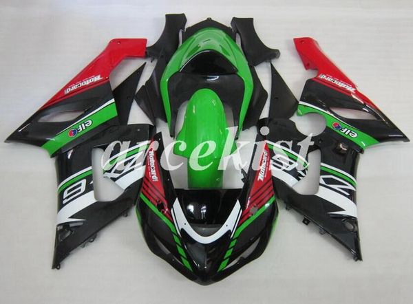 

4 подарки мотоцикл новый abs полный комплект обтекатели, пригодный для kawasaki ninja zx-6r 2005 2006 05 06 636 zx6r кузовостроение набор зе