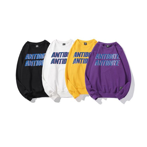 

men hoodies designer fashion letter print hoodie luxury explosion trend mens solid color long sleeve sweater asian size 2020 new, Black
