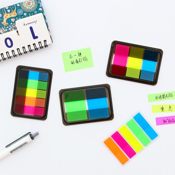 

message notepad bookmark box fluorescent color note book instructions memo sheets office and school supplies index sticker