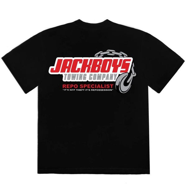 

20ss trav1s sc0tt jack boys towing company tee casual solid high street short sleeves fashion men women summer t-shirt hfymtx789, White;black