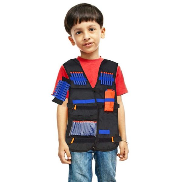 

outdoor game vest suit team shooting game vest set pa and nylon durable shooting game clothing for children over 6 years old, White
