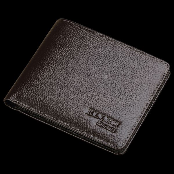 

wallet men short paragraph slim leather wallet first layer of leather zipper wallet genuine students cross section 2020 new, Red;black