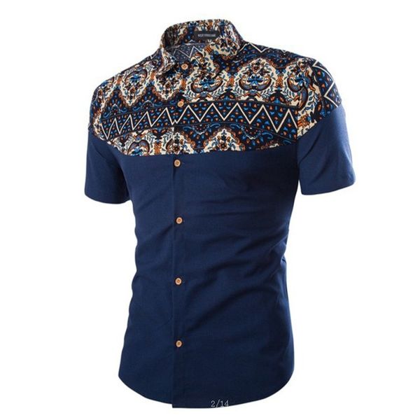 

new 2020 spring men's printed slim fit popular wild fashion casual european and american long-sleeved men's shirts, White;black