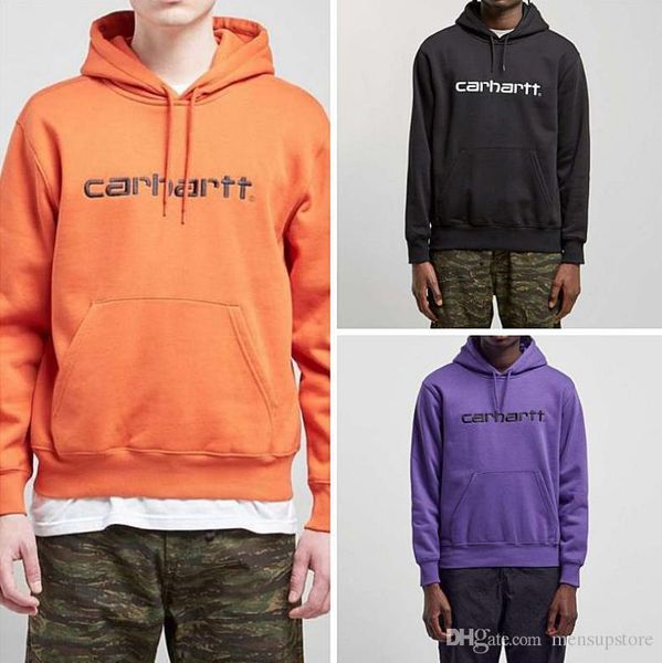 

hiphop mens cart letters hoodies rapper kanye west hooded embroidery sweatshirts, Black