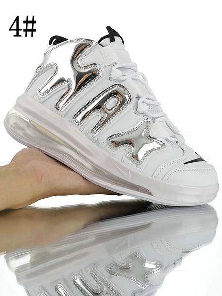 

2019 new air more uptempo men basketball shoes 720 qs air cushion pippen retro avant-garde jogging shoes running sneakers, Black