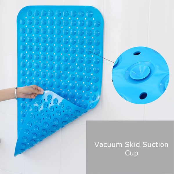 

2020new bath mat 36x71cm suction cup safety shower bathtub mats non slip bathroom floor mat pvc waterproof massage foot pad