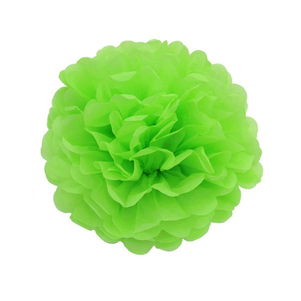 

10 pieces per lot light green color tissue paper pom poms diy paper flower themed party hanging decor favor