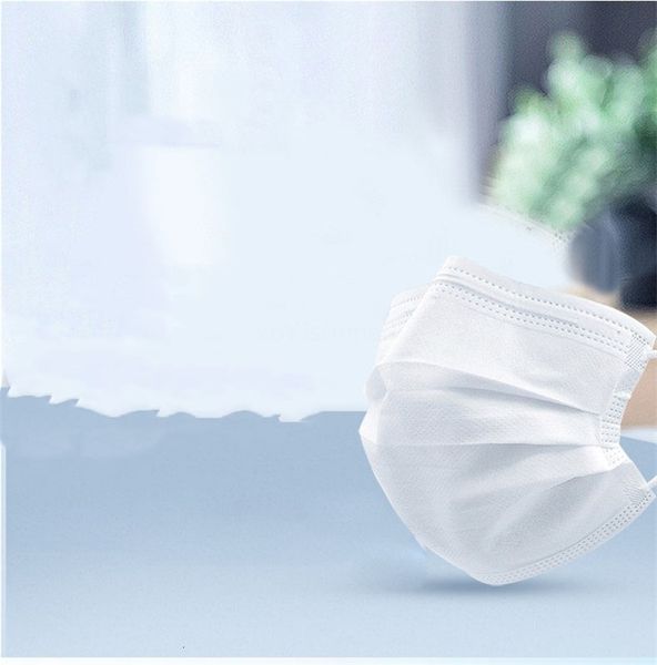 

adultren face mask retail 1 pieces in stock non woven 3 layers black mask dust proof protection safety work masks