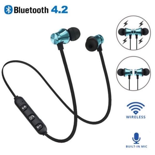 

xt11 magnetic wireless bluetooth earphone music headset phone neckband sport earbuds earphone with mic for huawei samsung xiaomi